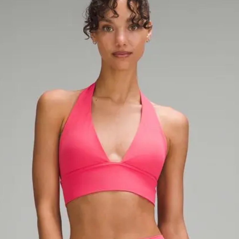 LIKE NEW: Lululemon Align™ Halter Bra C/D- Glaze Pink 8